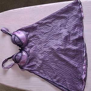 Victoria's Secret Satin and Mesh Babydoll